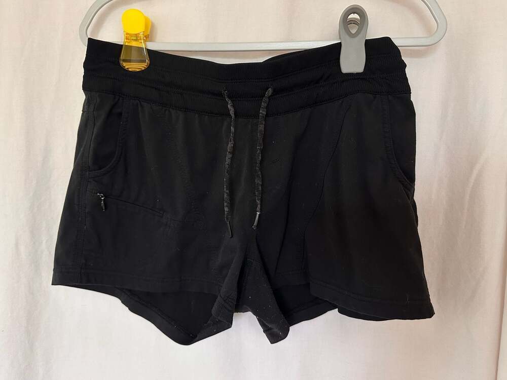 The North Face Women's Athletic Running Shorts with Drawstring and Zip Pocket